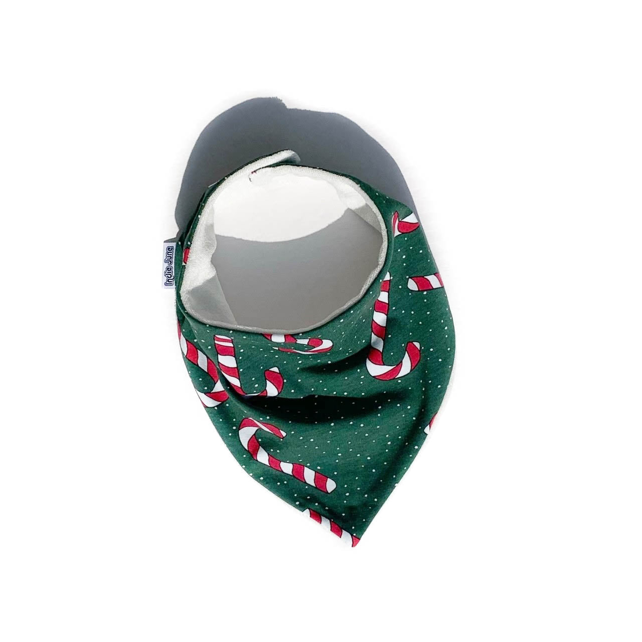Green Candy Canes Bib