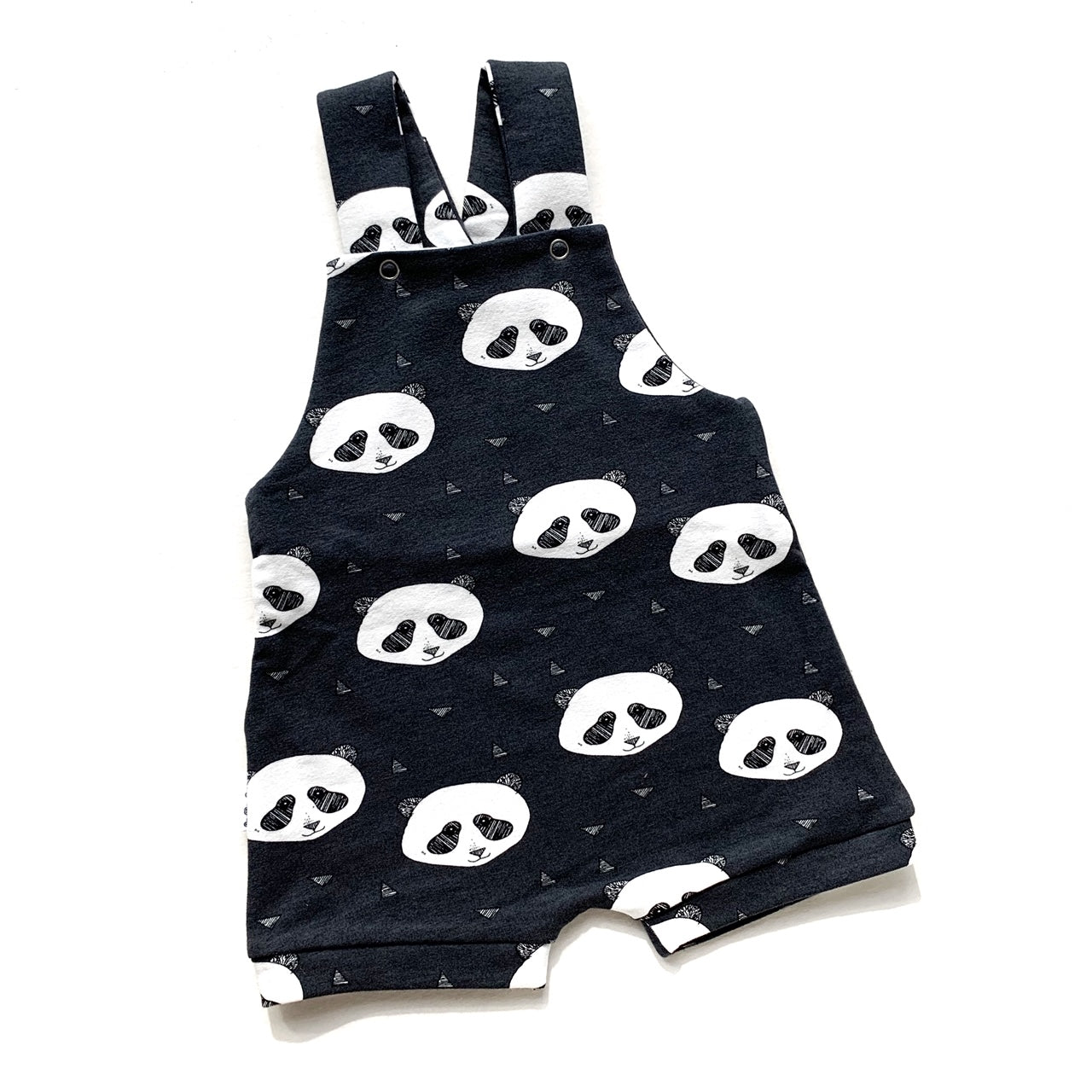 Grey Panda Dungarees
