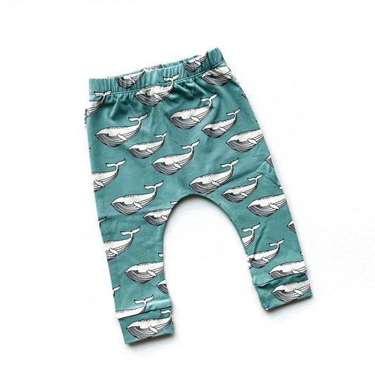 Aqua Whale Leggings