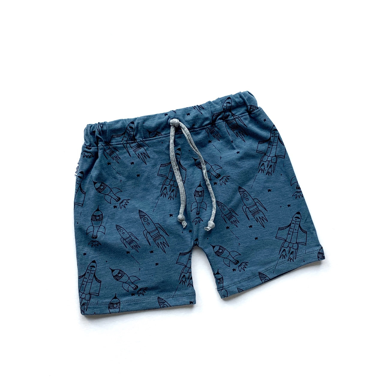 Blue Rocket Drawstring Shorts