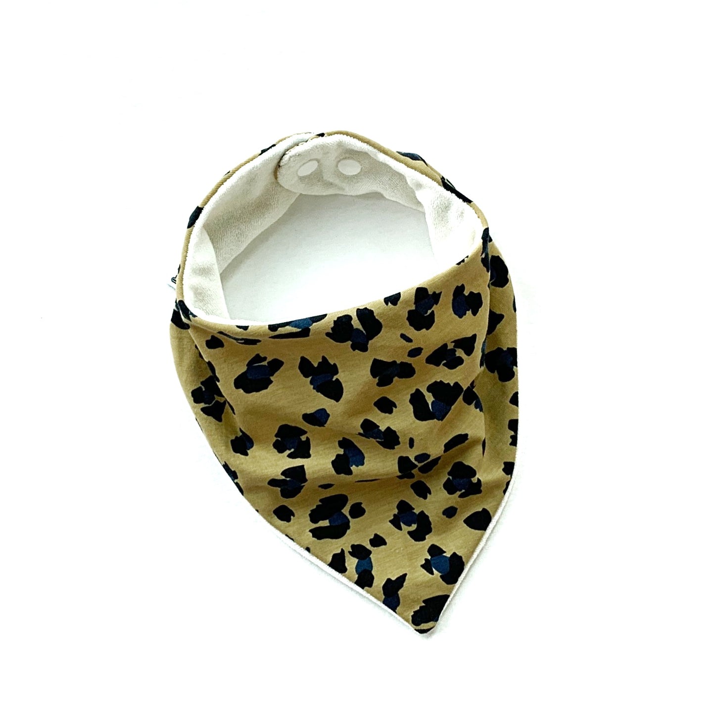 Mustard Lynx Dots Bib