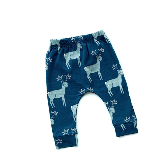 Blue Reindeer Leggings