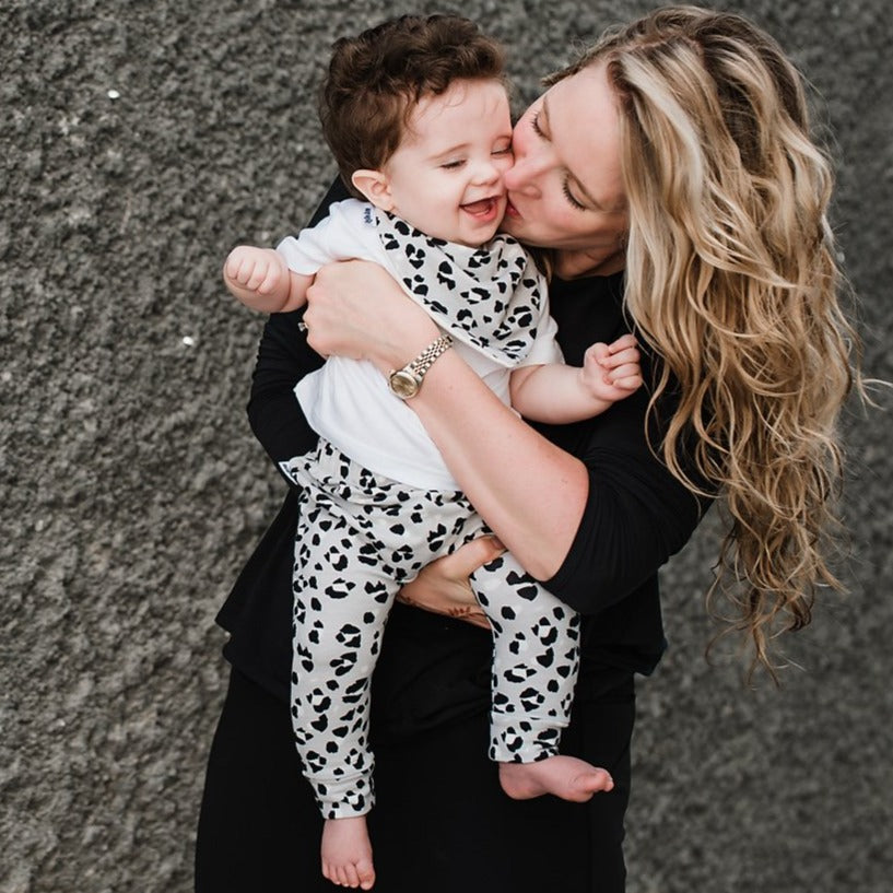 Grey Lynx Dots Leggings