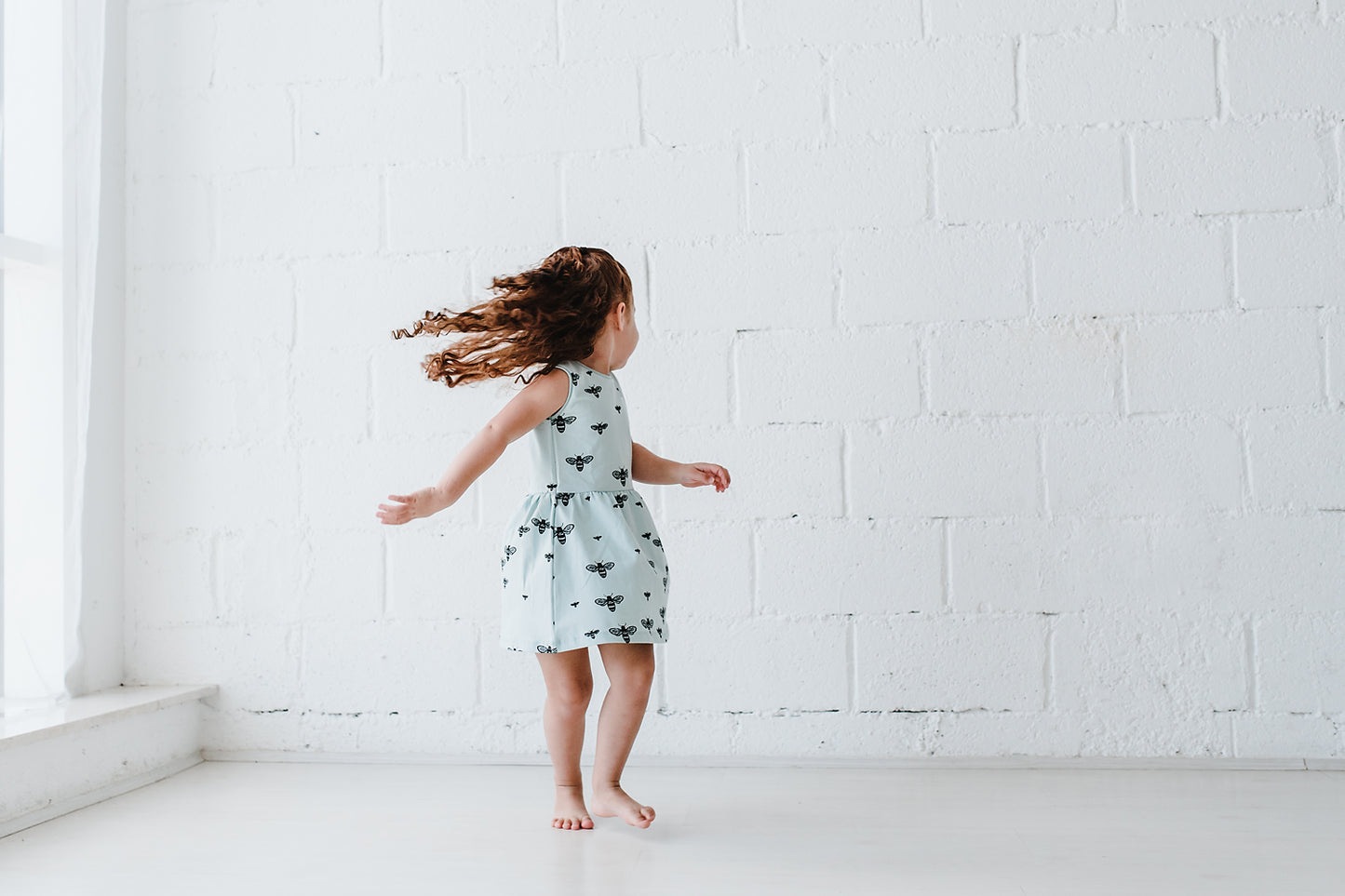 Mint Bees Dress